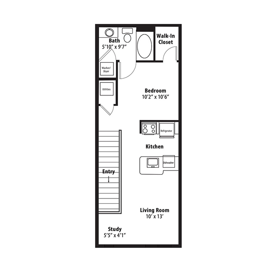 Studio Grand Overlook floor plan