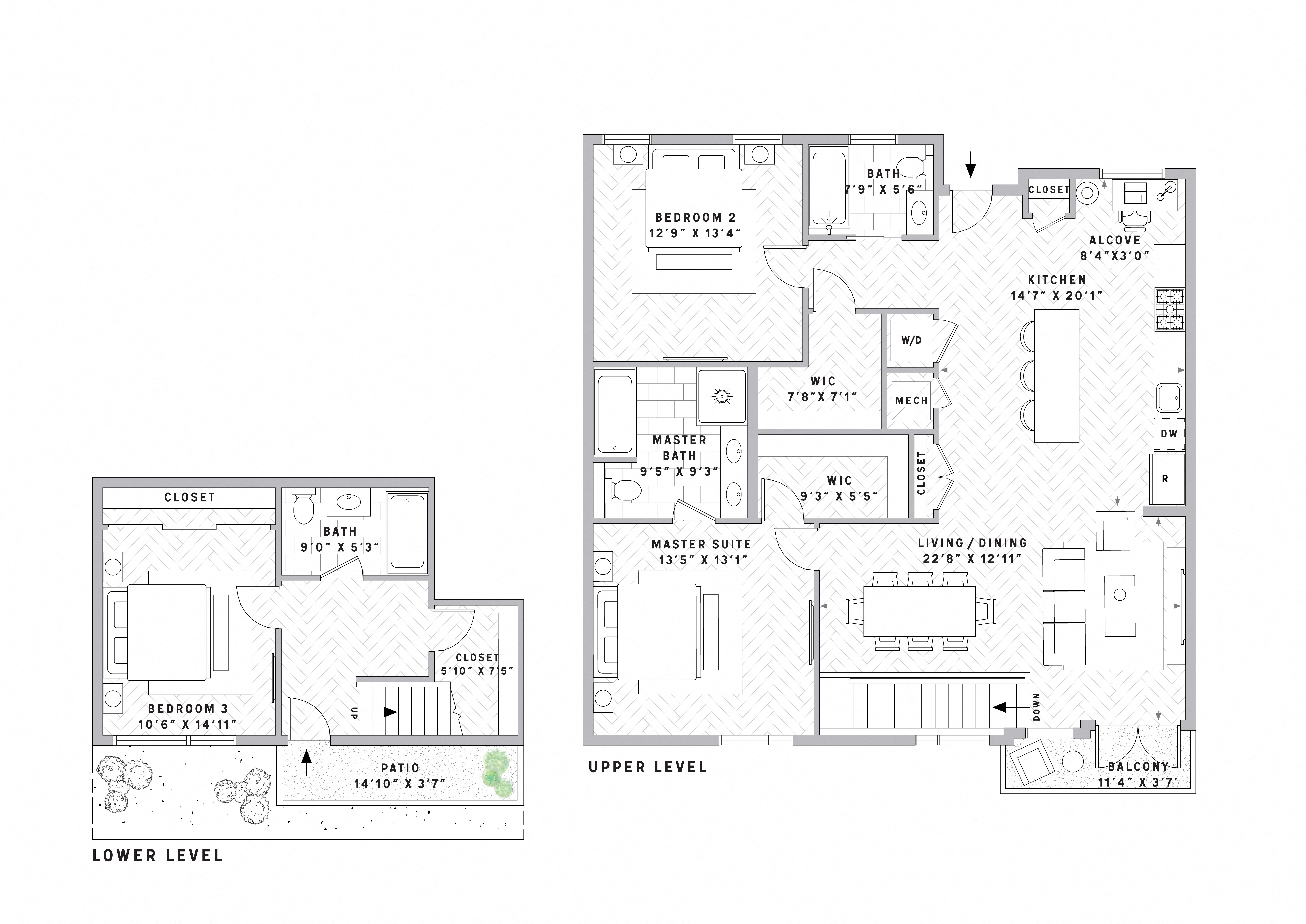 TH4 Townhouse 3 Bed floor plan