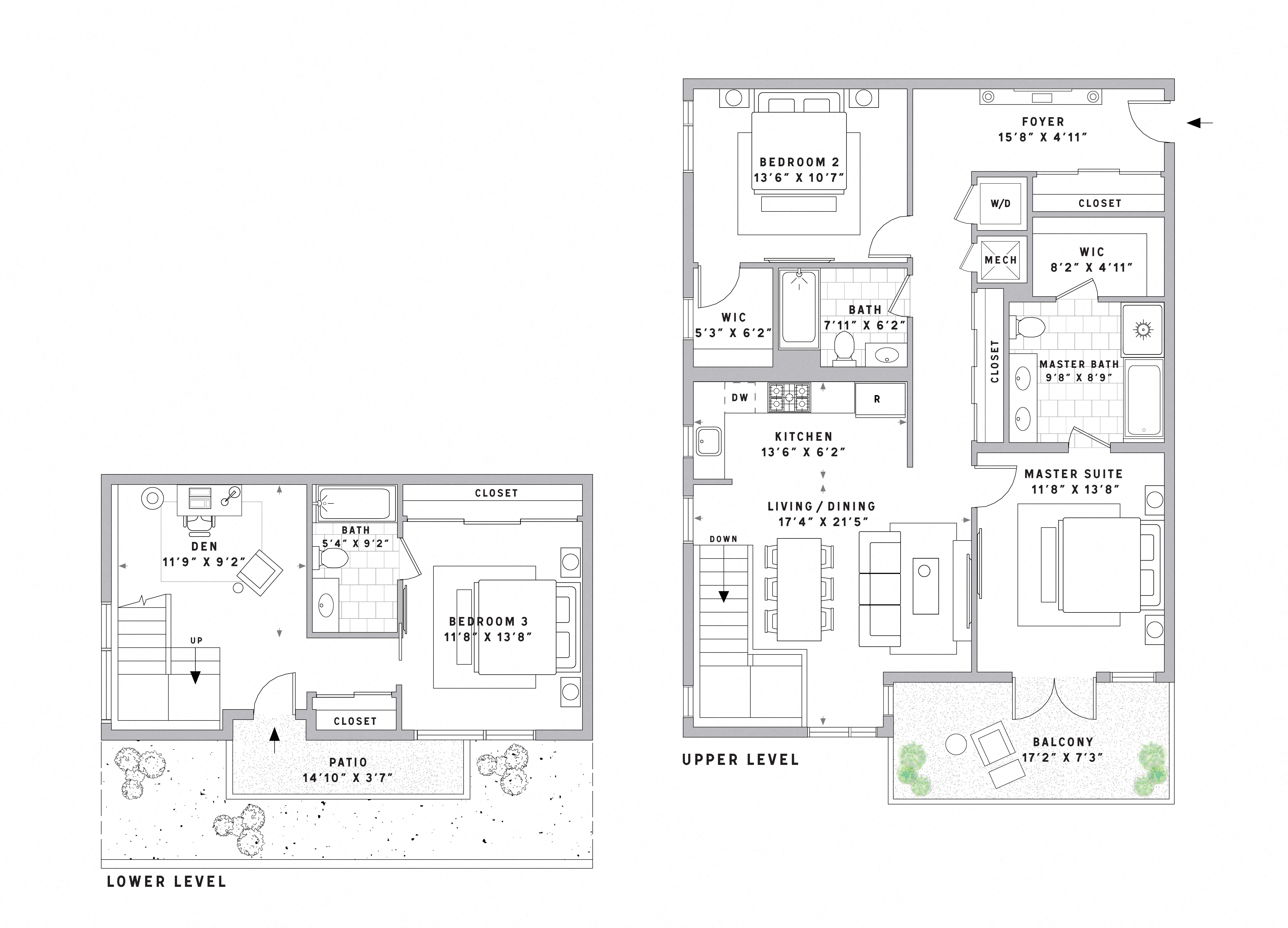 TH5 Townhouse 3 Bed floor plan