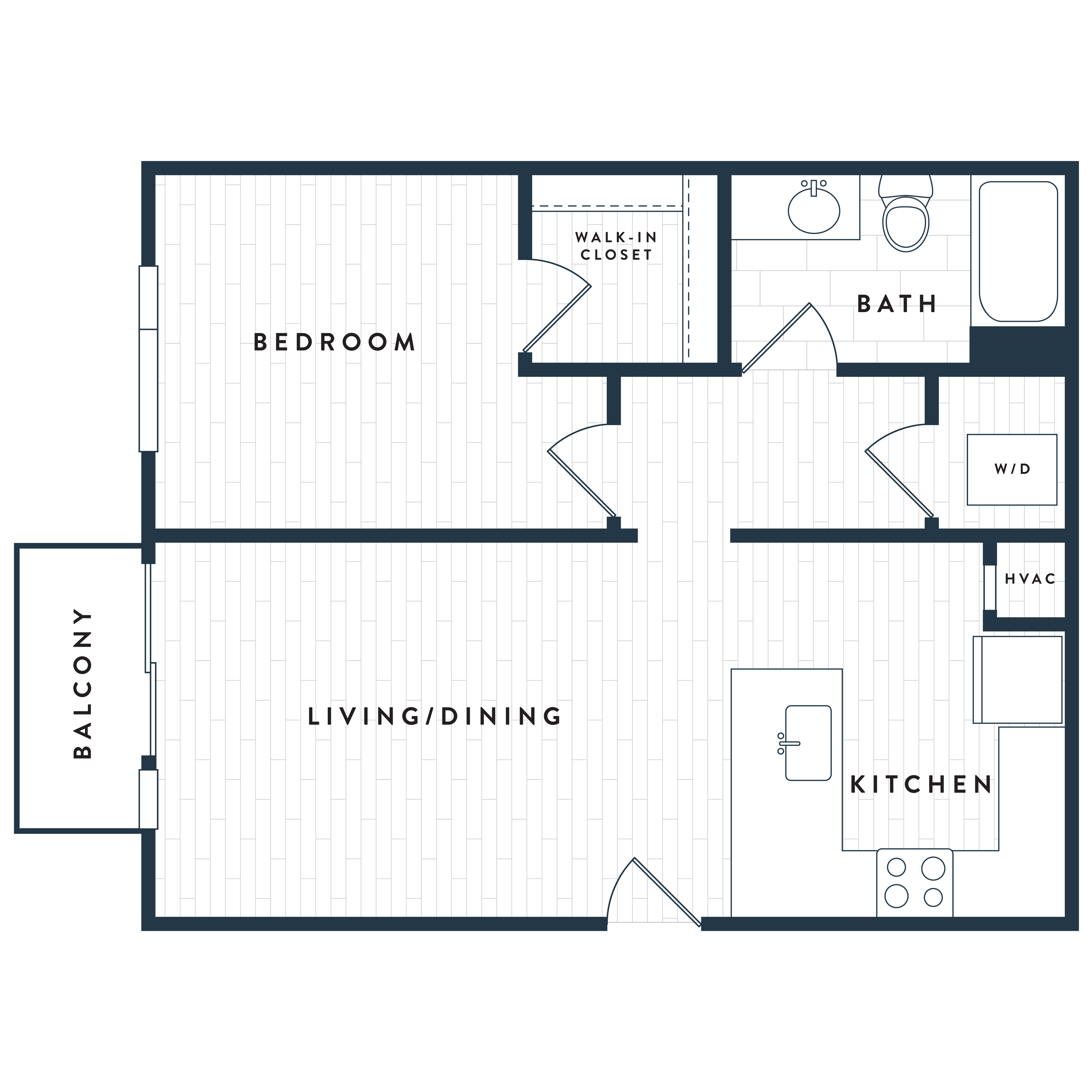 1B floor plan