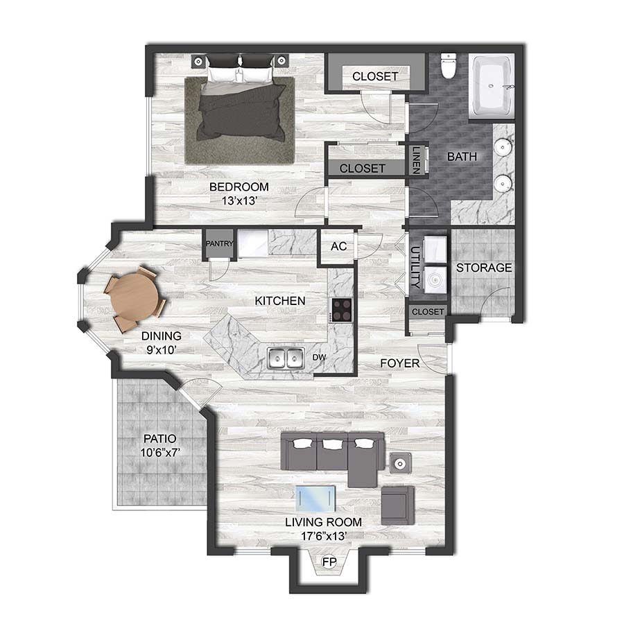 A1M floor plan