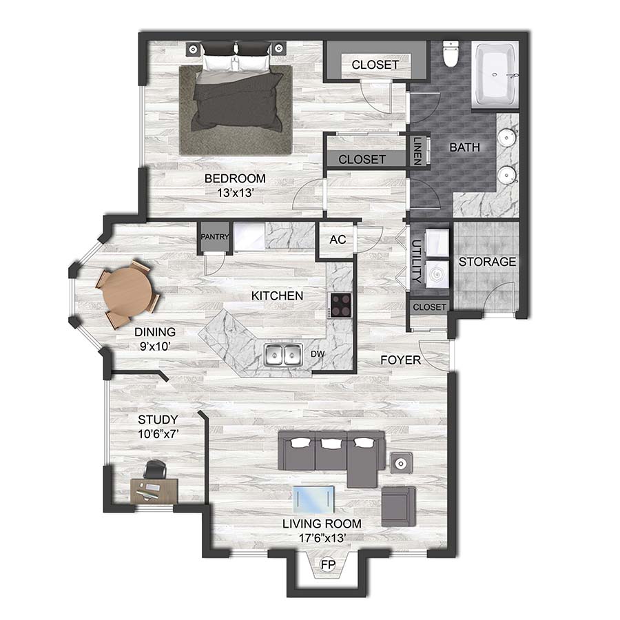 A1N floor plan