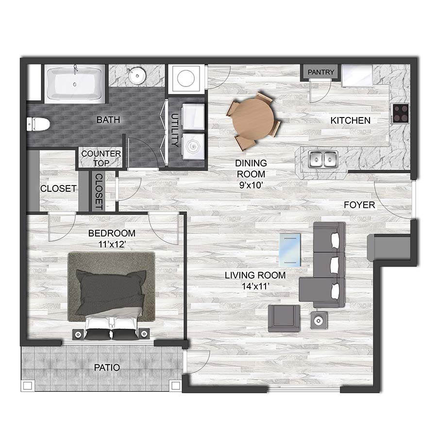 A1E floor plan