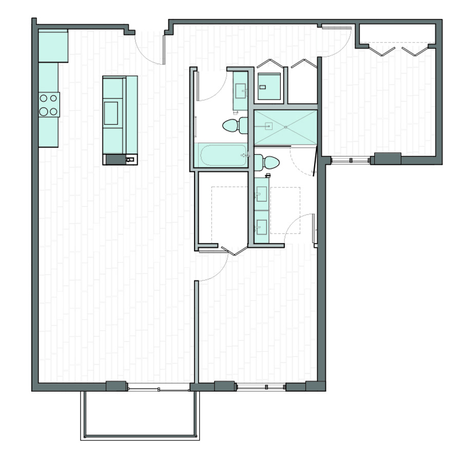 T-2 floor plan