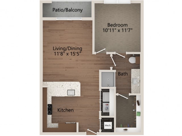 A2 floor plan