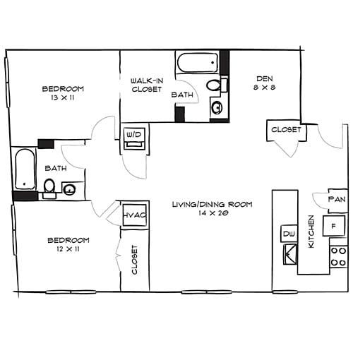 Style 2C floor plan