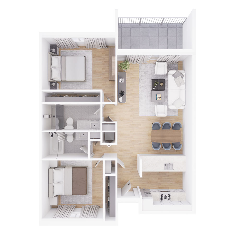 B2 floor plan