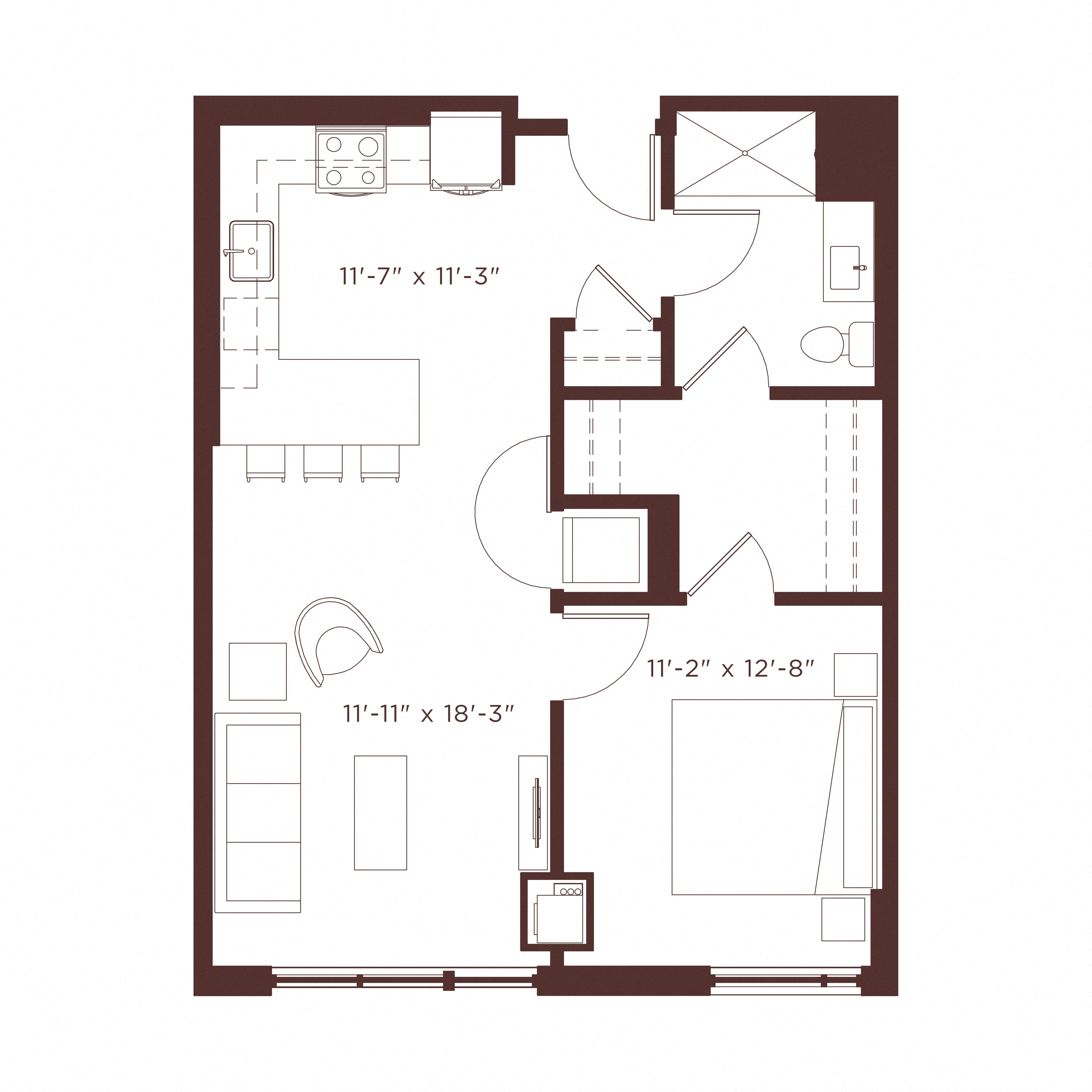 A2 floor plan