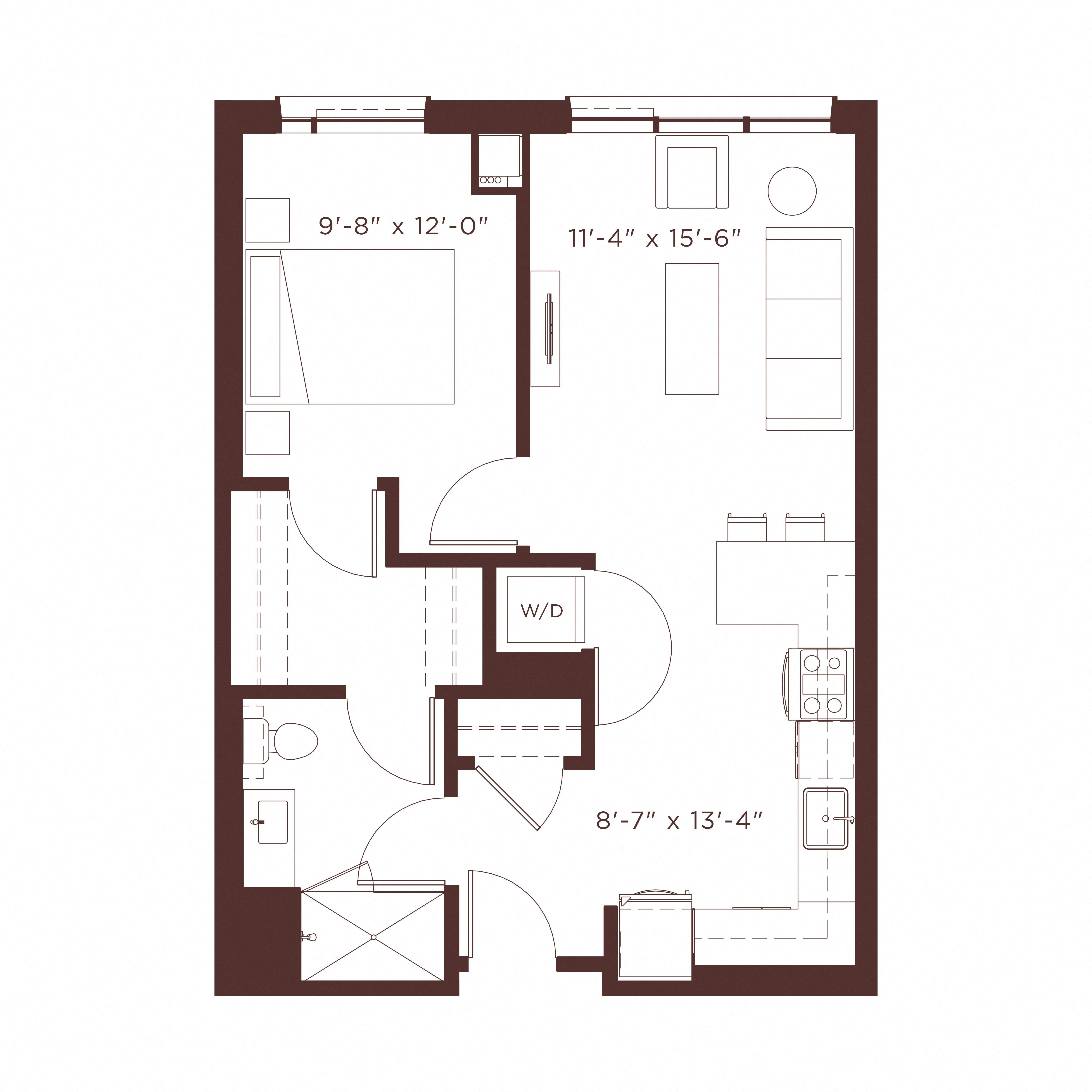 Unit 0418 floor plan
