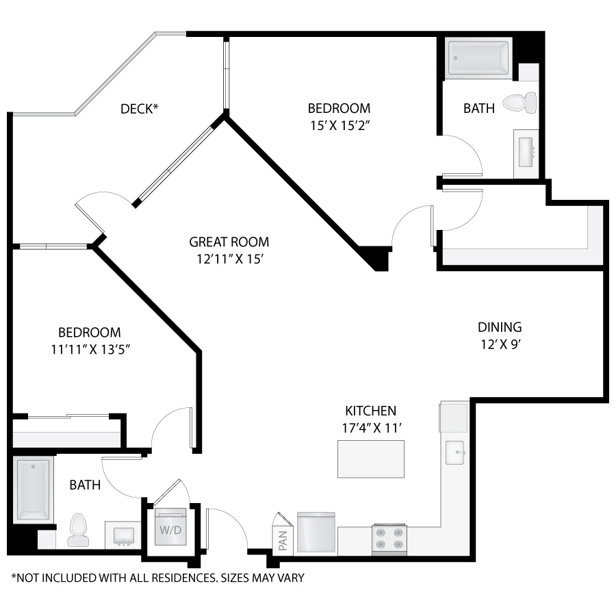Oak floor plan