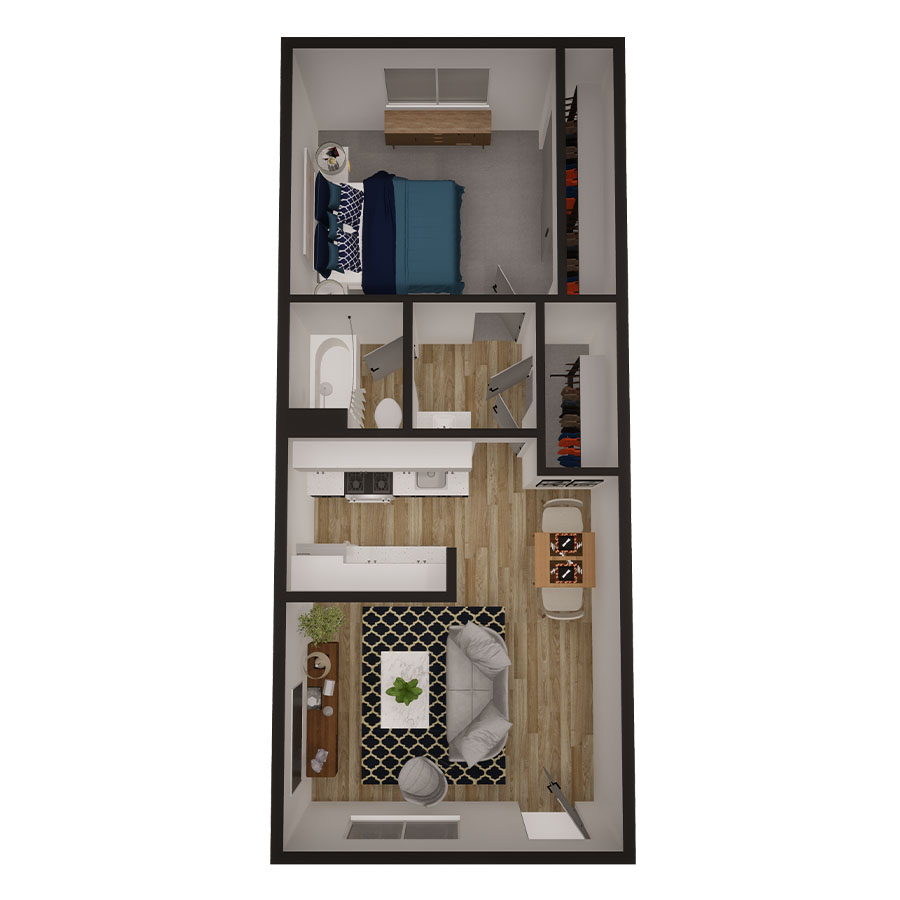 Central floor plan
