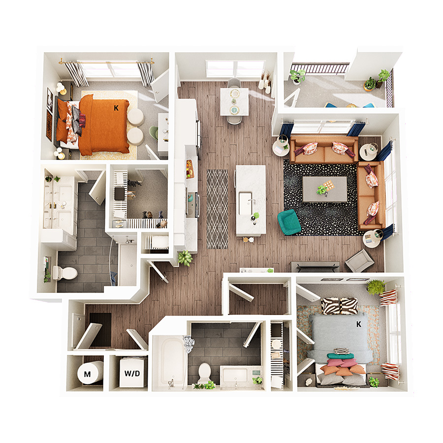 B1-A floor plan