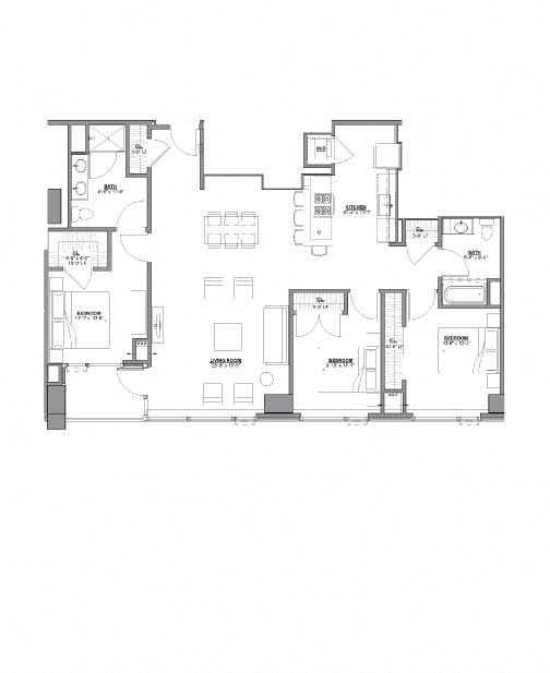 Unit 3009 floor plan