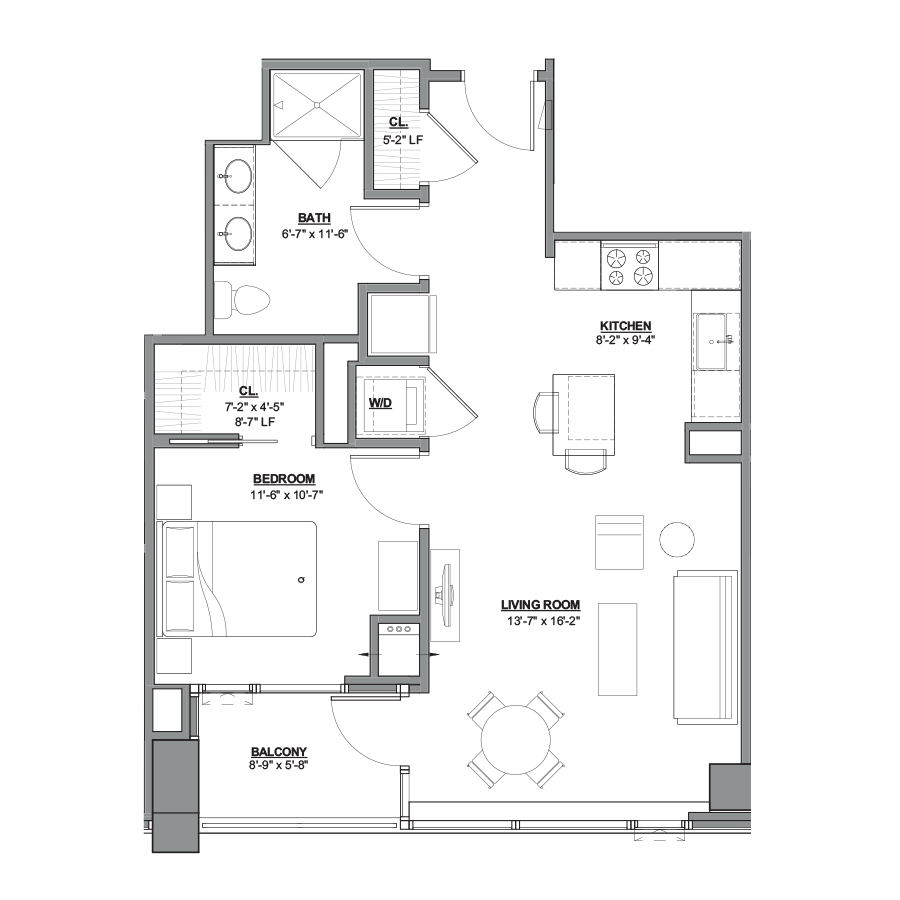 Unit 309 floor plan