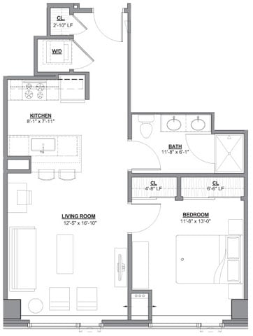 Unit 2207 floor plan