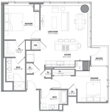 Unit 3106 floor plan