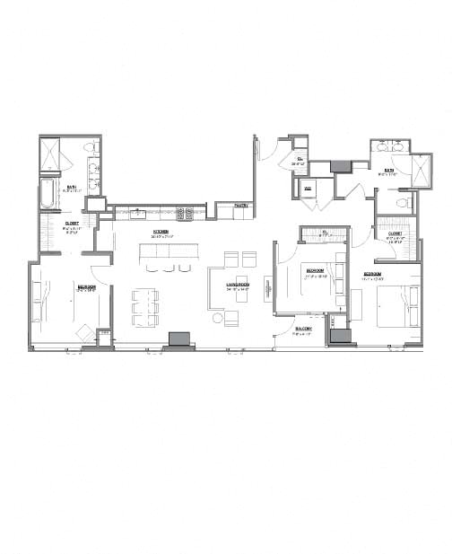 Unit 3301 floor plan