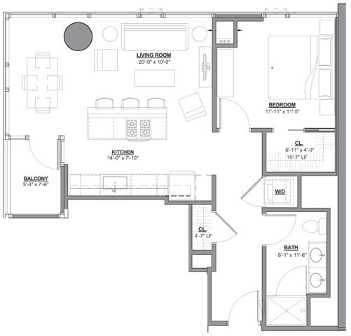 Unit 2512 floor plan