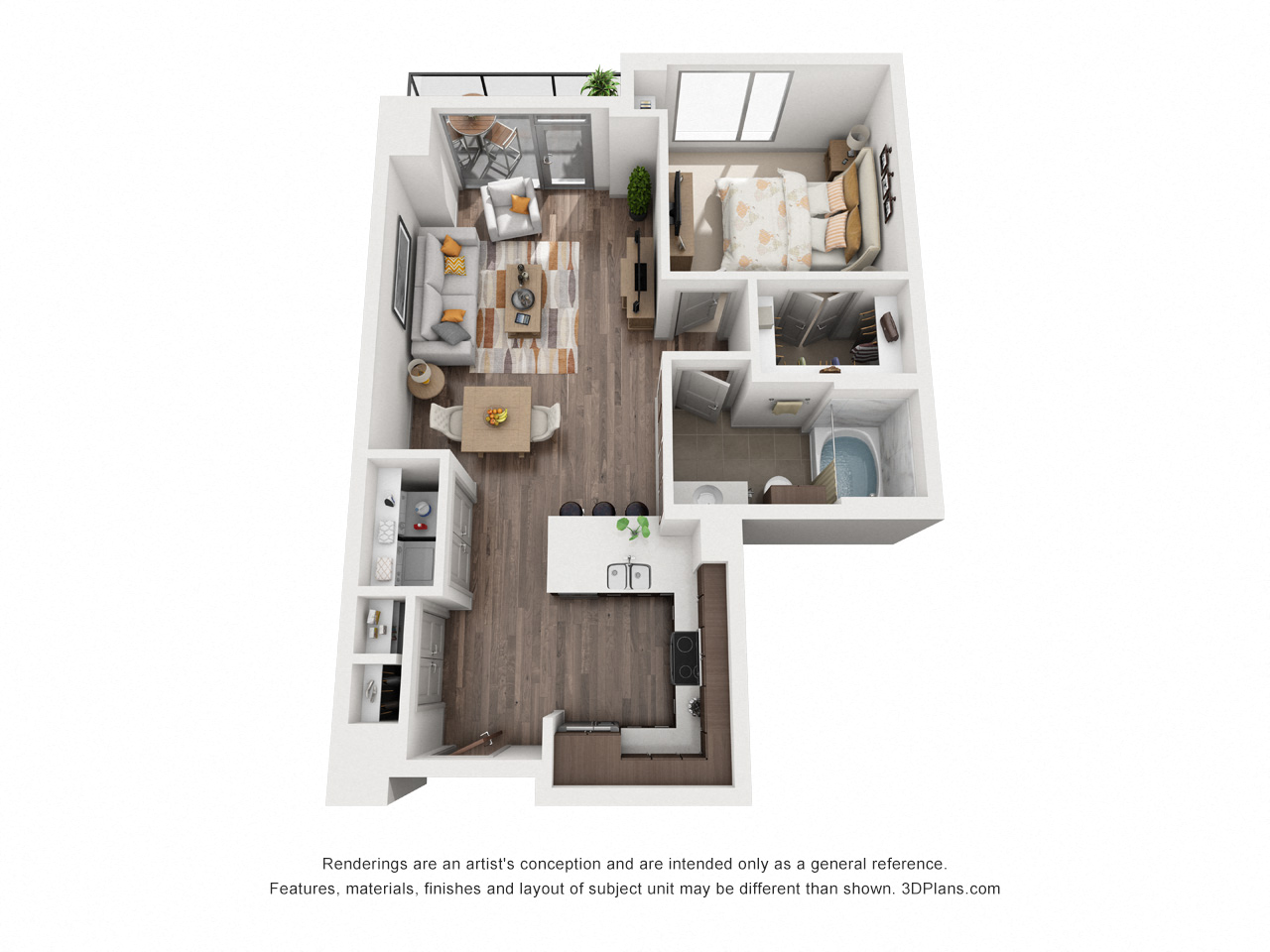 1G floor plan