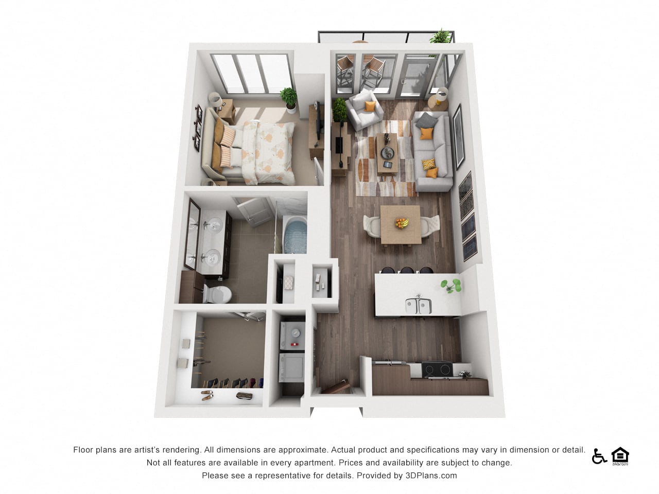 1E floor plan