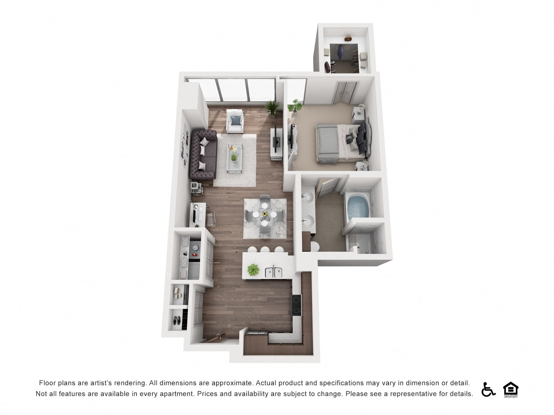 1L floor plan