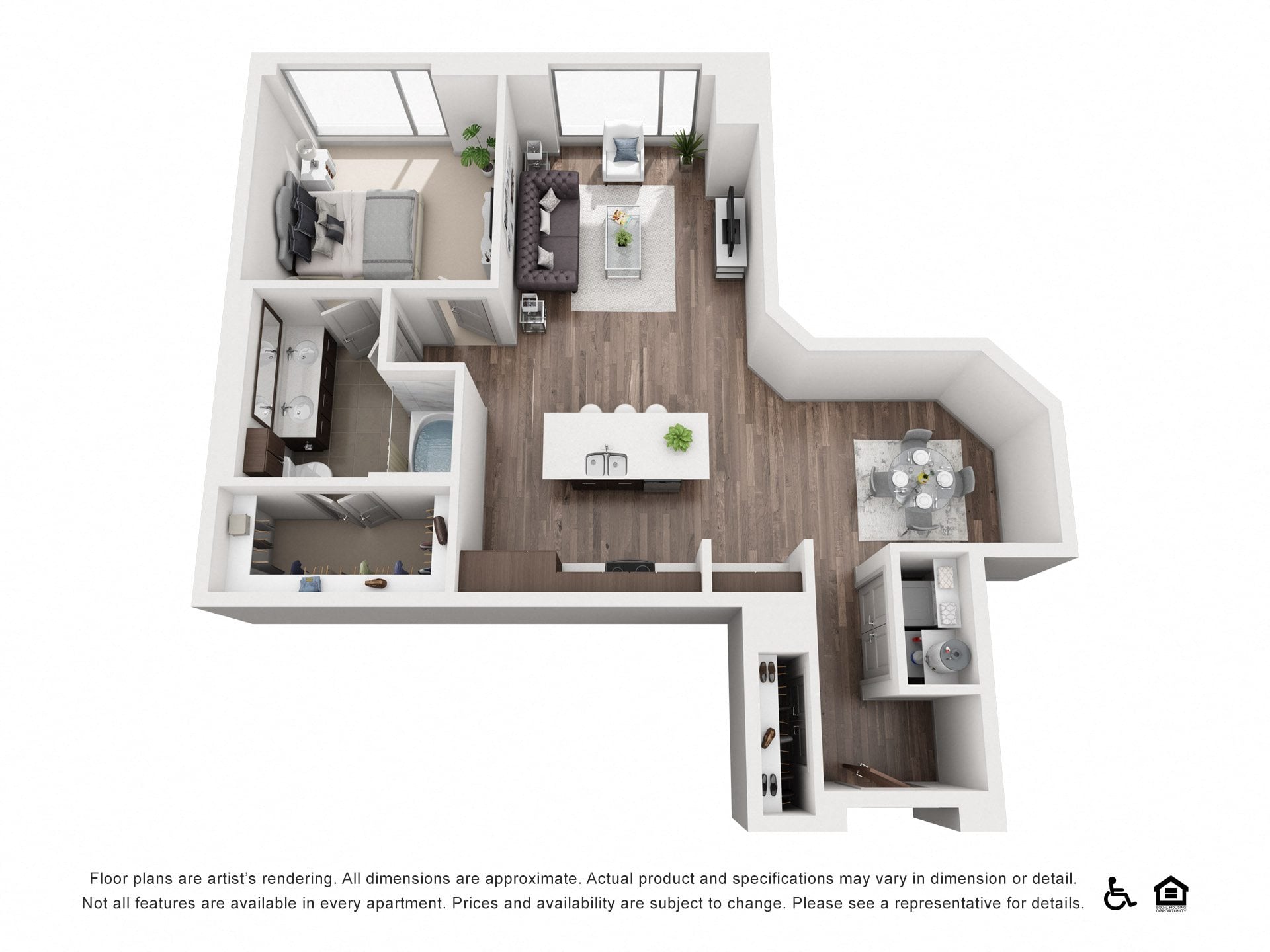 1Q floor plan