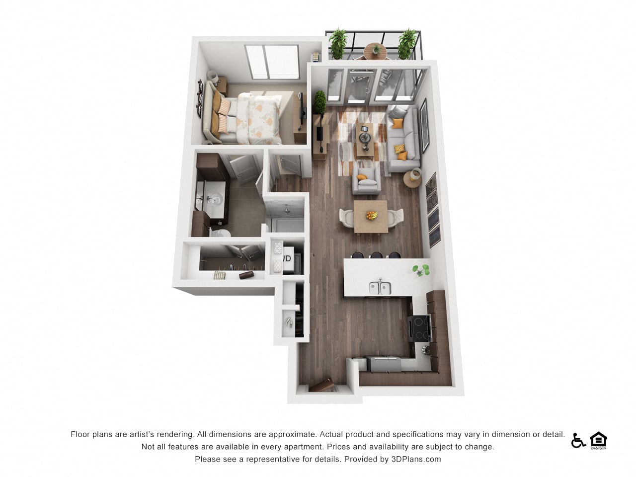 1H floor plan