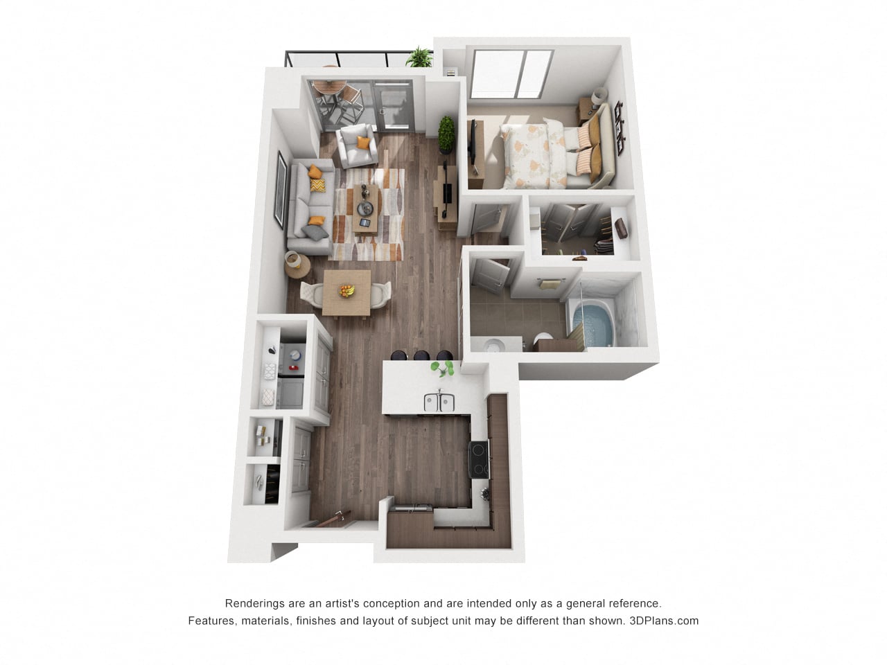 1G floor plan