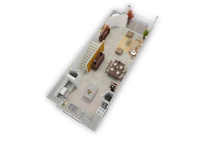 Windward Townhome - Standard floor plan