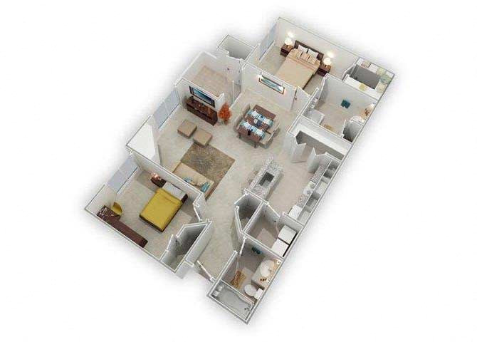 Fairwinds Flat - Standard floor plan