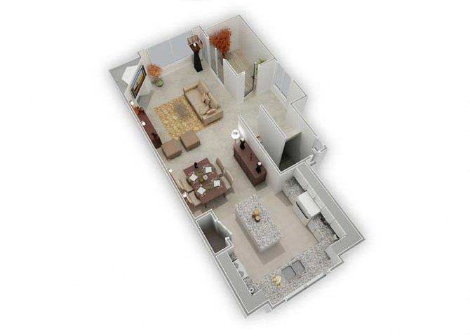 Genoa Townhome - Standard floor plan
