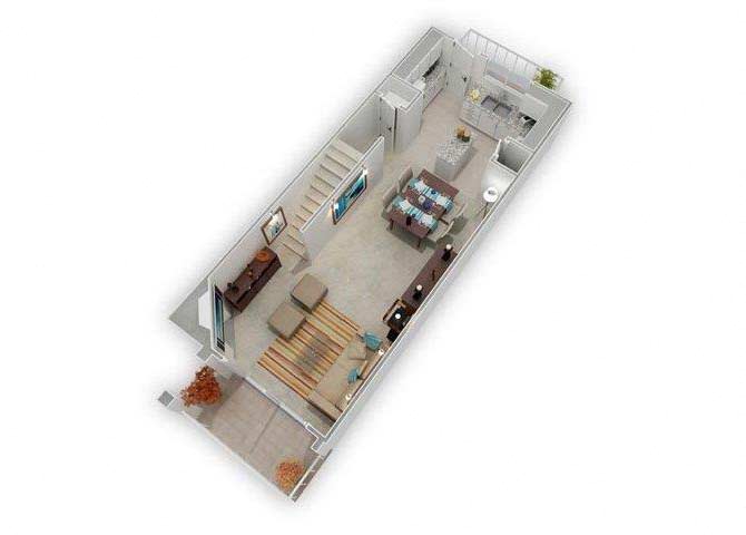 Spinnaker Townhome - Standard floor plan