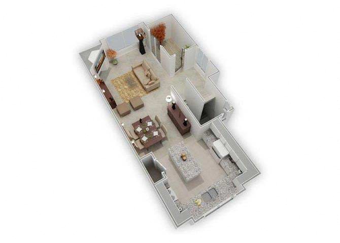 Portsmith Townhome - Standard floor plan