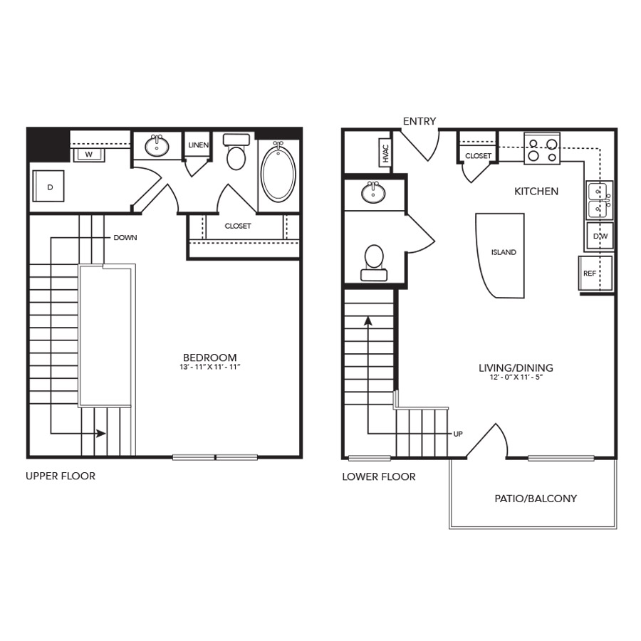 A7-1 - 1 Bedroom floor plan