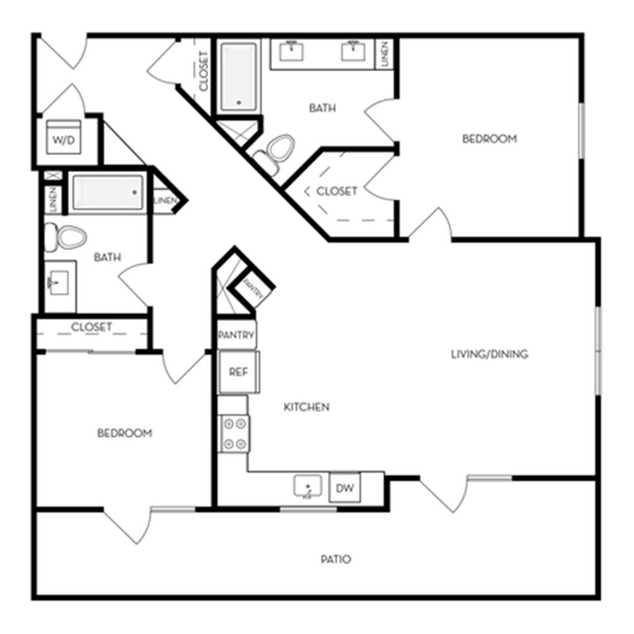 2x2e floor plan