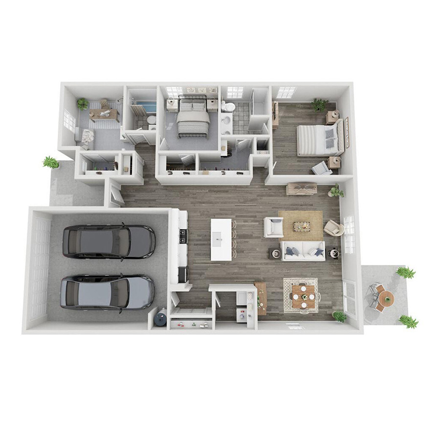 The Denton floor plan