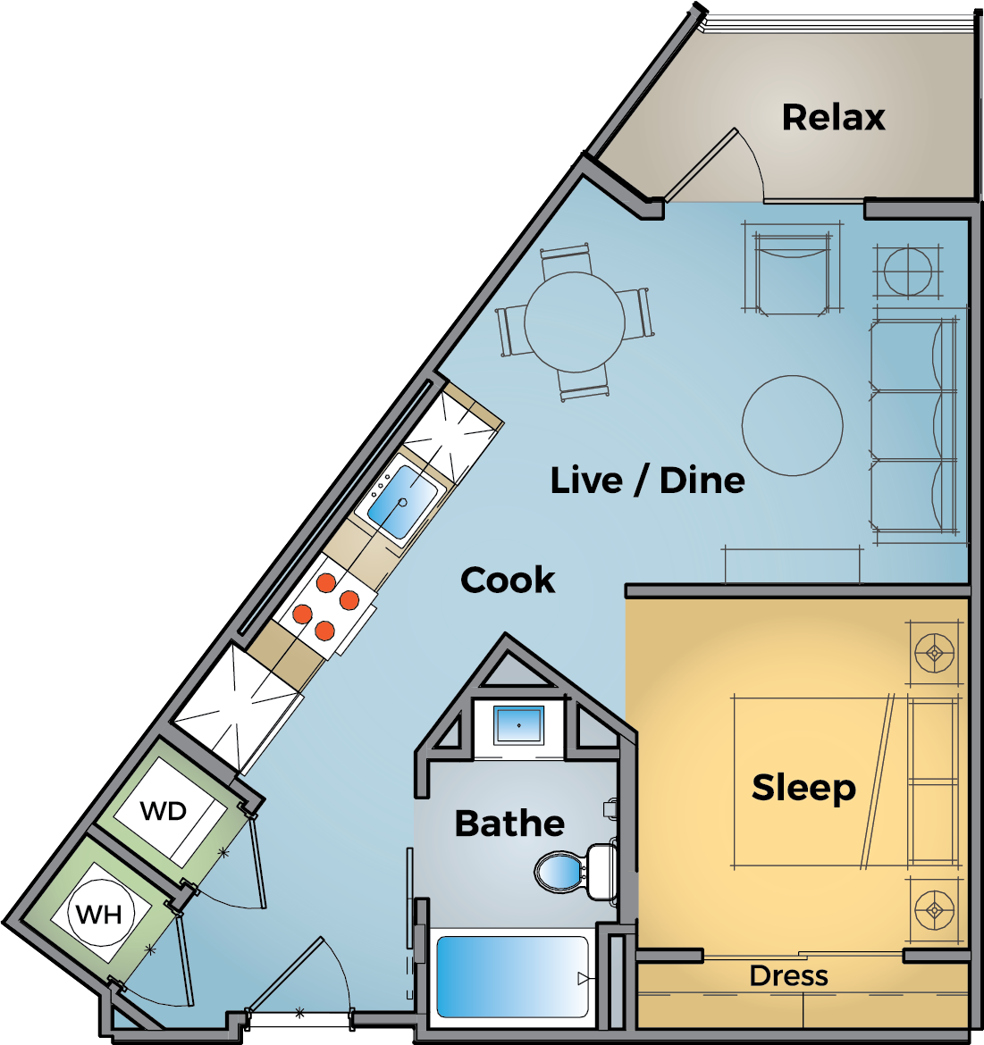 Urban Flat - S2 floor plan