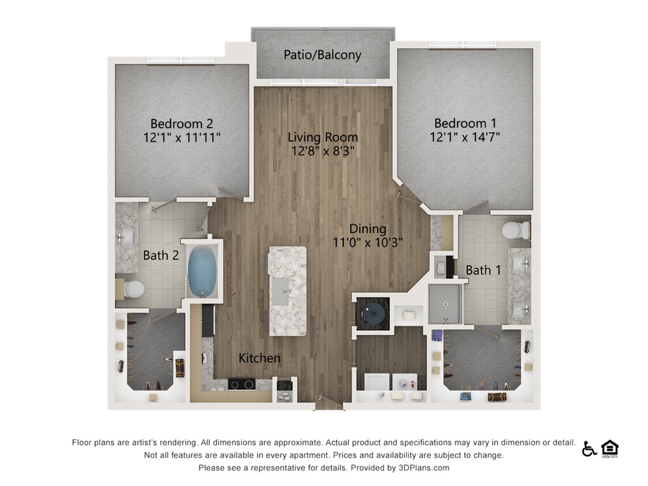 B1B floor plan
