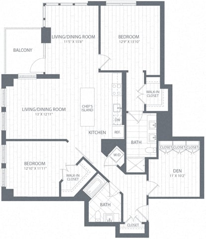 B2 Den floor plan