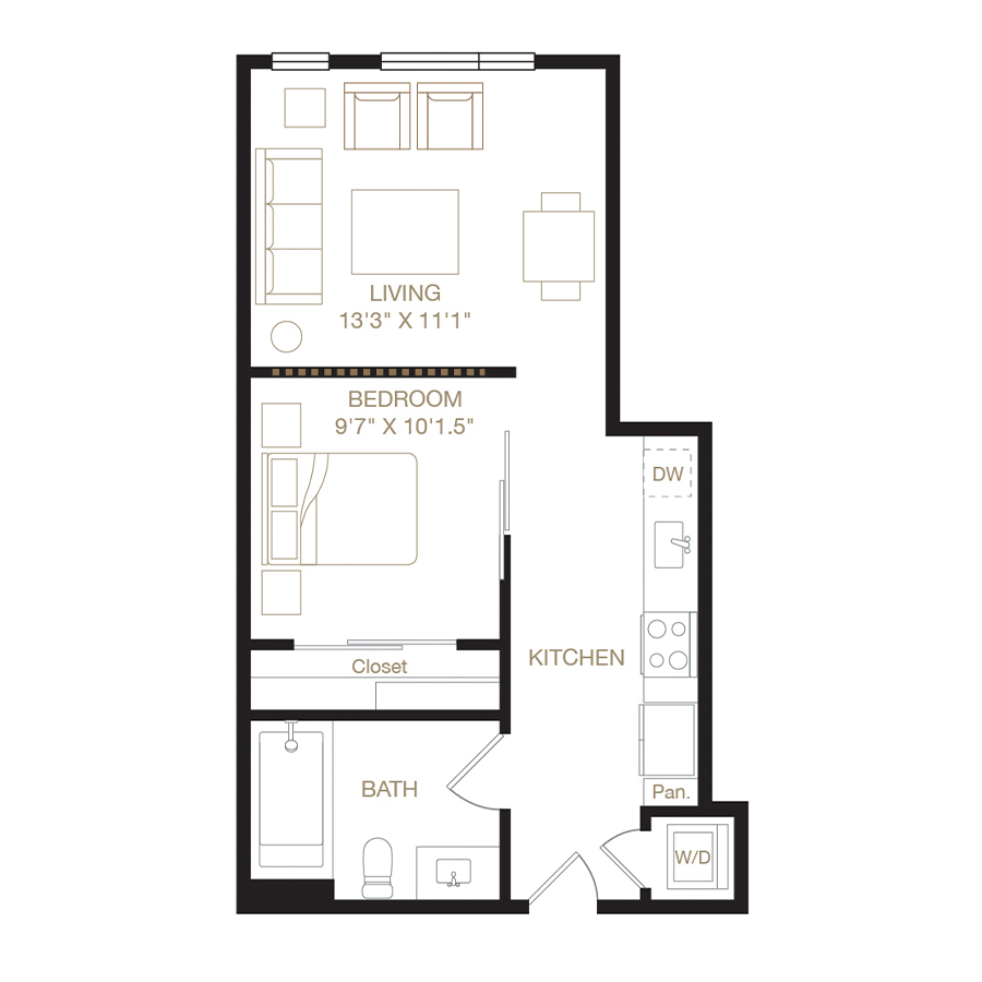 Downtown floor plan