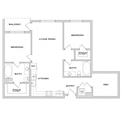 B7+Den floor plan