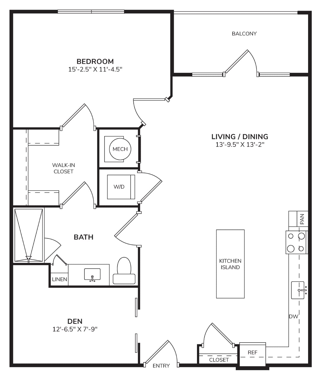AX6 Den floor plan