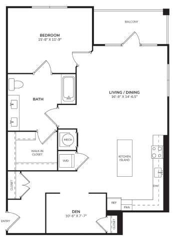 AX8 Den floor plan