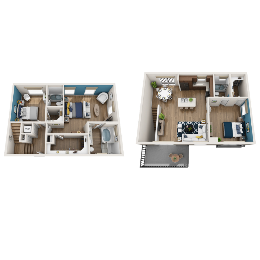 D1 TOWNHOUSE floor plan