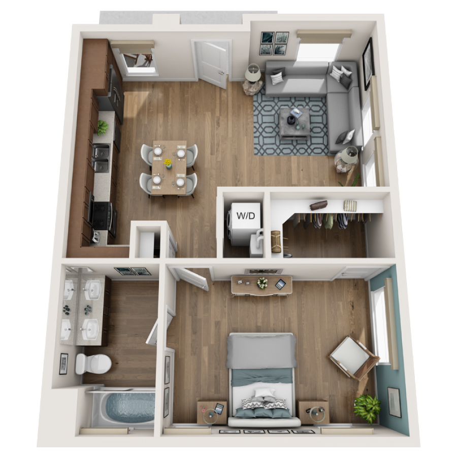B1B floor plan