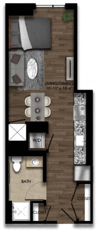 Studio-3E floor plan