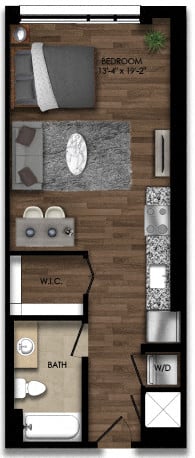 Studio-4E floor plan