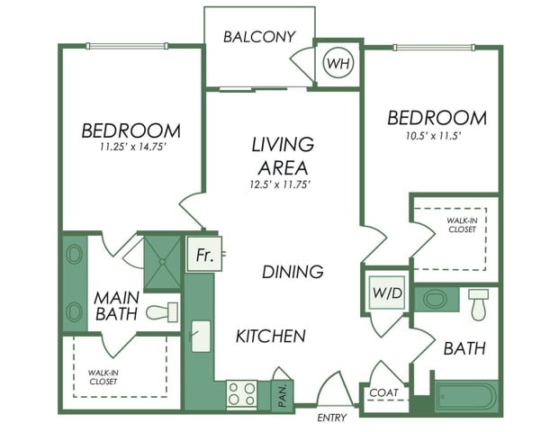 B2a floor plan