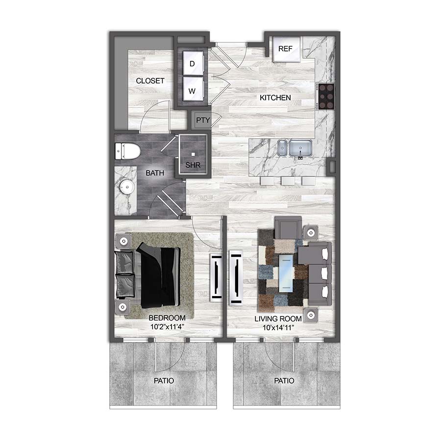 A2 floor plan