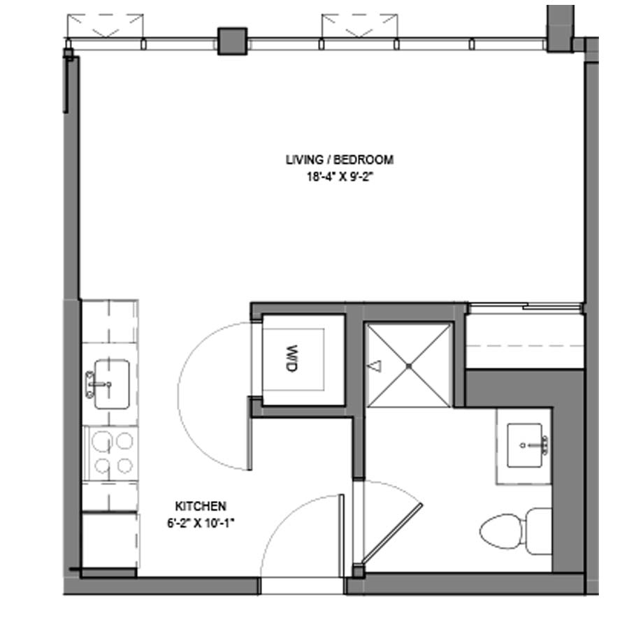 Unit 407 floor plan